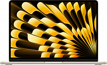 Ноутбук Apple MacBook Air 15" (M4, 2025) 24 ГБ, 512 ГБ SSD, "сияющая звезда"